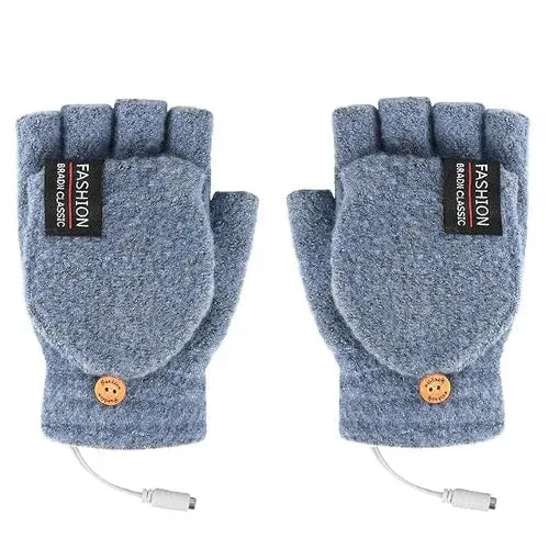Gants Chauffants USB Unisexes – Température Réglable 3 Niveaux, écran Tactile, Pour Intérieur Et Extérieur Hiver